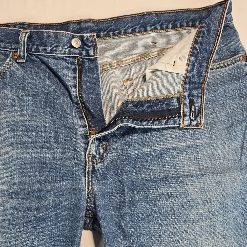 Levis 505 Regular Fit Denim Shorts Mens 38 Medium Wash Blue Jeans 34505-2114